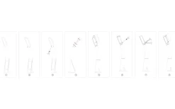 Cognoli Skrivbordslampa med Klocka 51cm LED 5000K 4,4W Svart