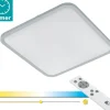 Cogoleto Plafond 49cm LED 3000-5000K 30W med Fjärrkontroll Vit