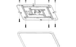 Cogoleto Plafond 49cm LED 3000-5000K 30W med Fjärrkontroll Vit