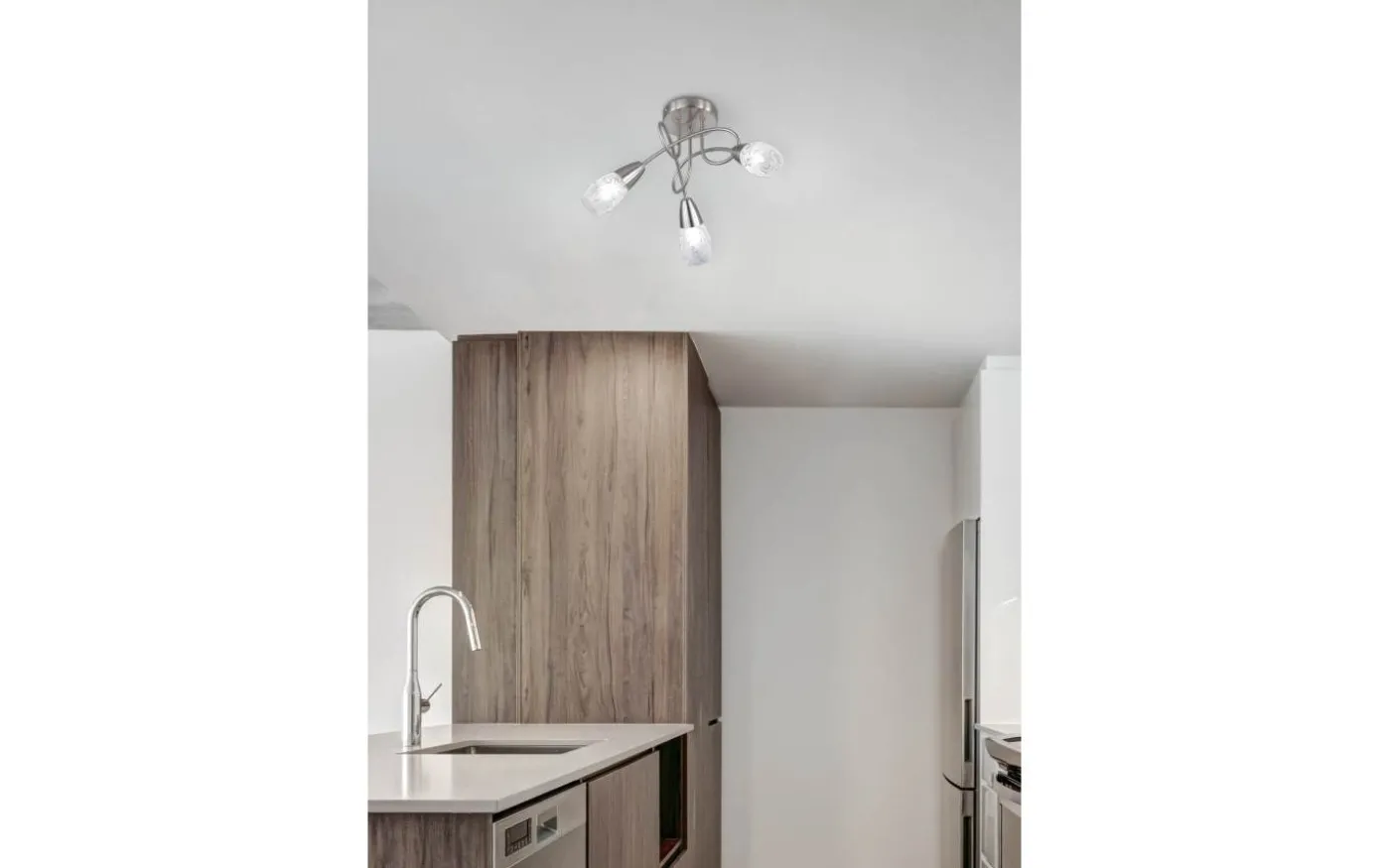 Colmar Plafond 47cm 3xE14 borstat stål