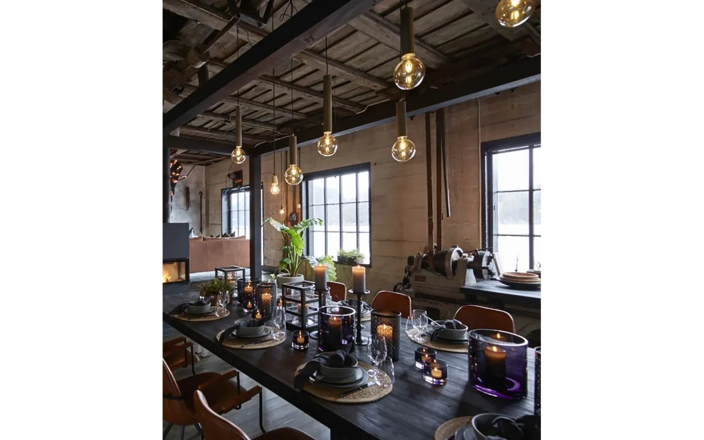 Column Fönsterlampa 35cm Antik