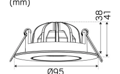 Comfort G3 Tilt Borstad Stål 2700K 7,5W IP44