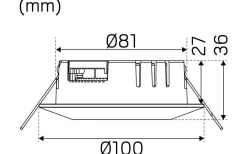 Comfort Smart ISO Spotlight 3000K 6W Vit IP44