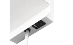 Comfort Vägglampa E14 mattvit med laddningsstation