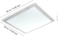 Competa Plafond 34cm LED 3000K 21W Vit