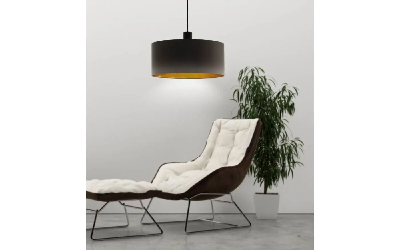 Concessa Taklampa 53cm Cappuccino/Guld