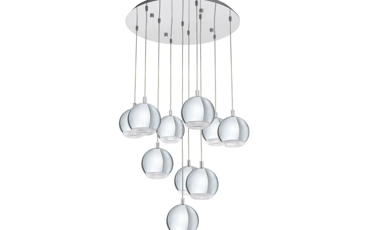 Conessa Taklampa 58cm GU10 LED 3000K 10x3W Krom