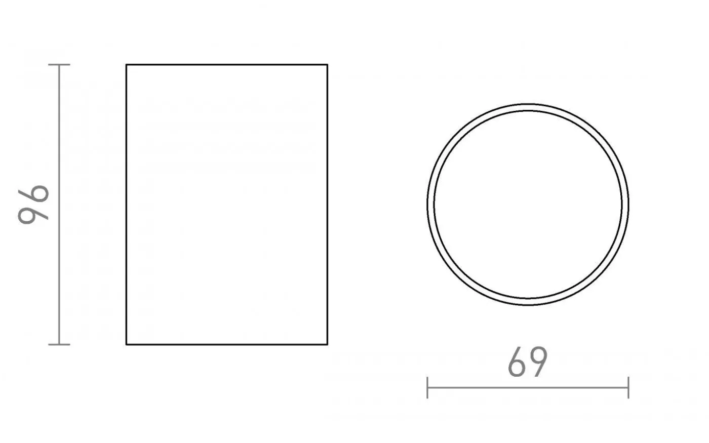 Connor Takspotlight 7cm GU10 Vit/Svart