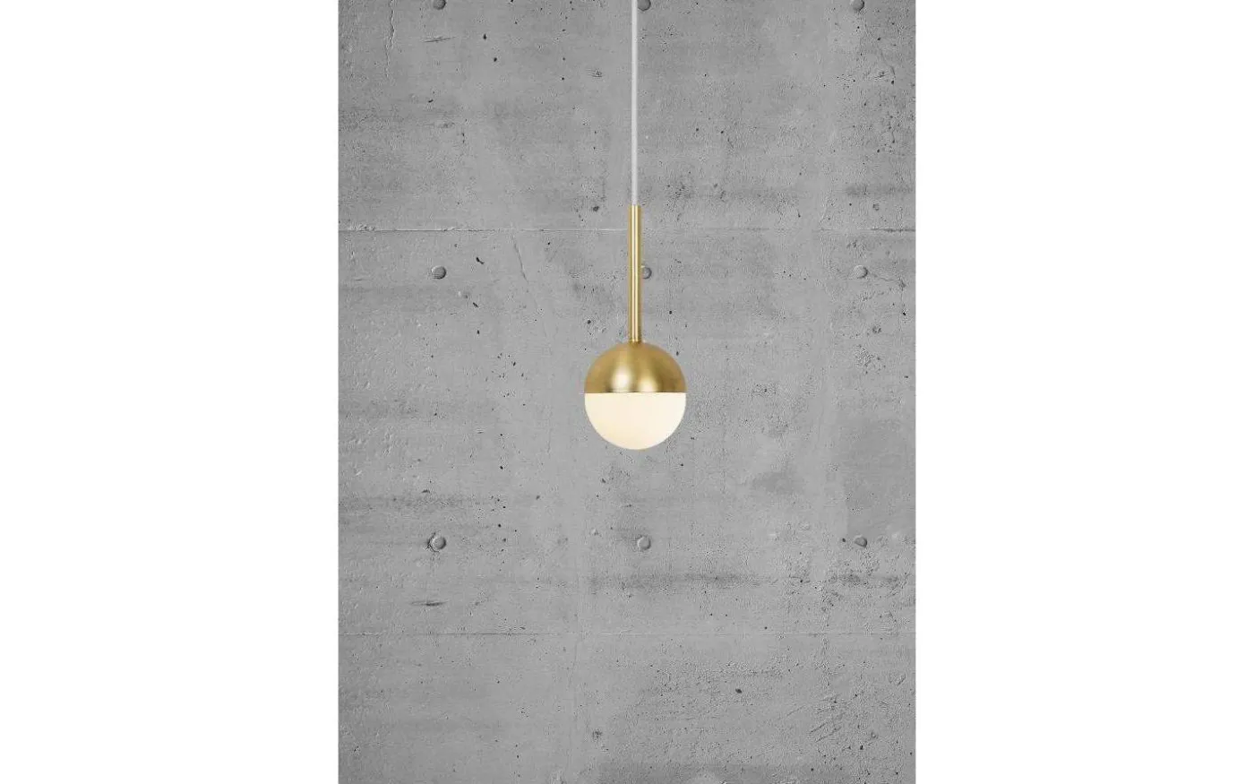 Contina Pen Fönsterlampa 10cm Mässing/Opal