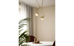 Contina Vägg/Taklampa 74cm Mässing