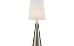 Conus Bordslampa 64cm Satin Nickel/Offwhite