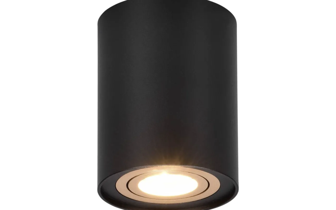 Cookie Takspotlight 1-del GU10 svart/guld