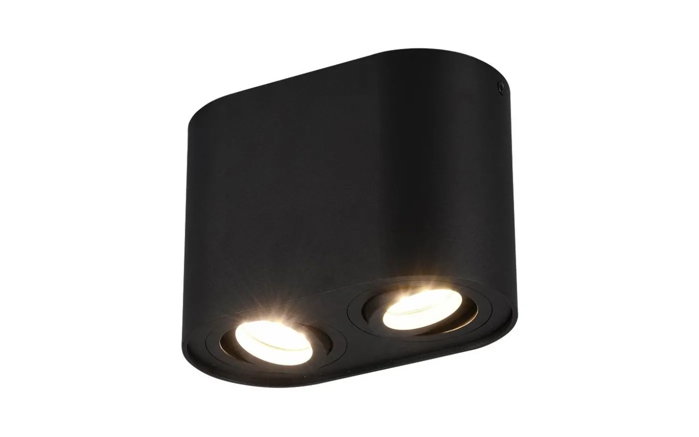 Cookie Takspotlight 2-delad GU10 mattsvart