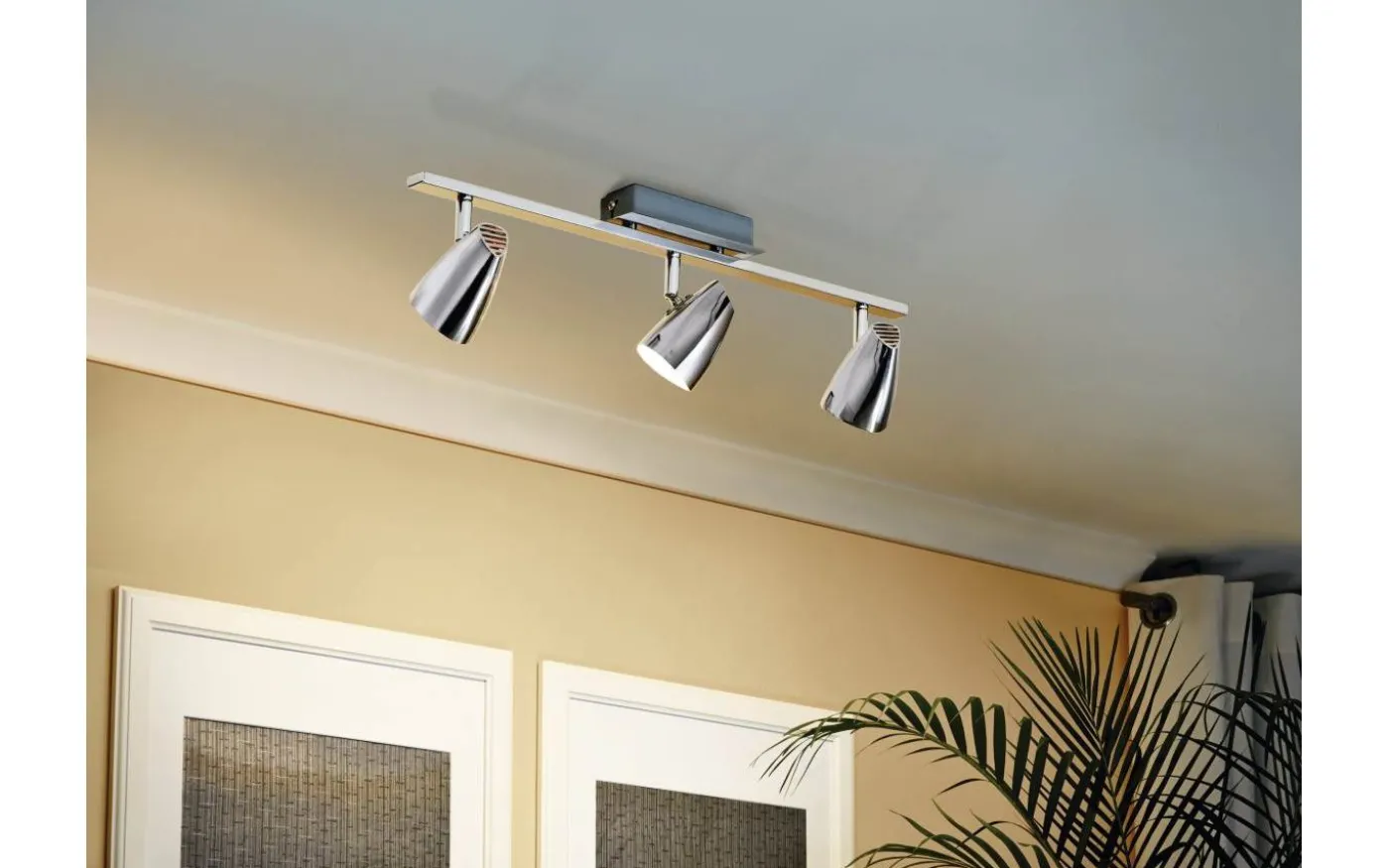 Corbera Takspotlight 59cm GU10 LED 3000K 3x2,8W Krom