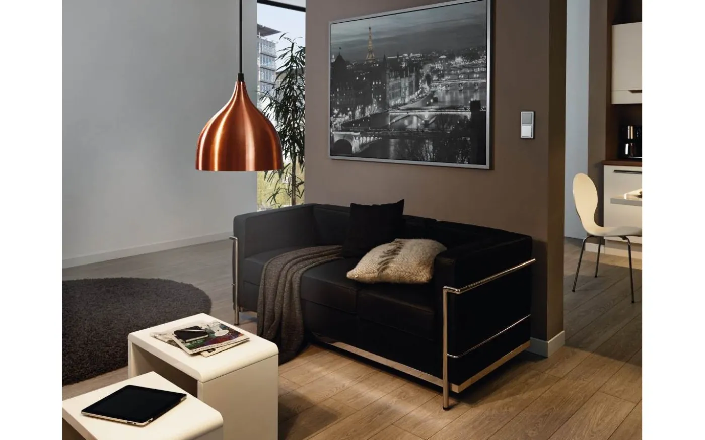 Coretto Fönsterlampa 17cm Borstad Koppar