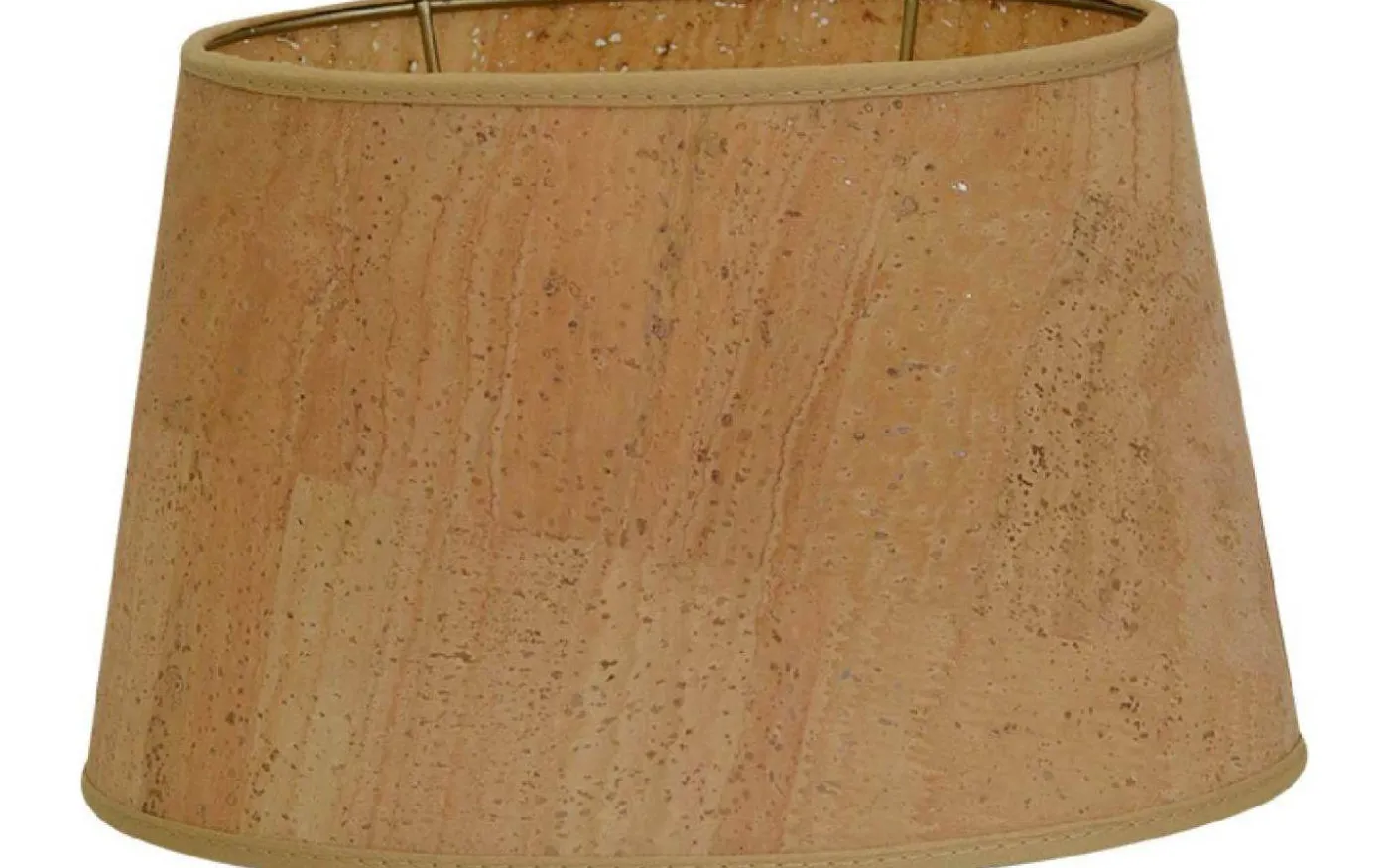 Cork Oval Lampskärm 25cm Transparent Natur