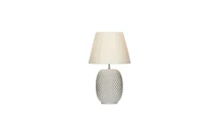 Cornelia Bordslampa 42cm Silver/Vit
