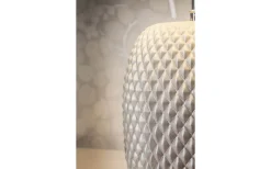 Cornelia Bordslampa 42cm Silver/Vit