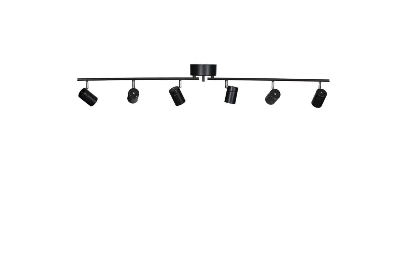 Correct Takspotlight 124cm 6xGU10 Svart