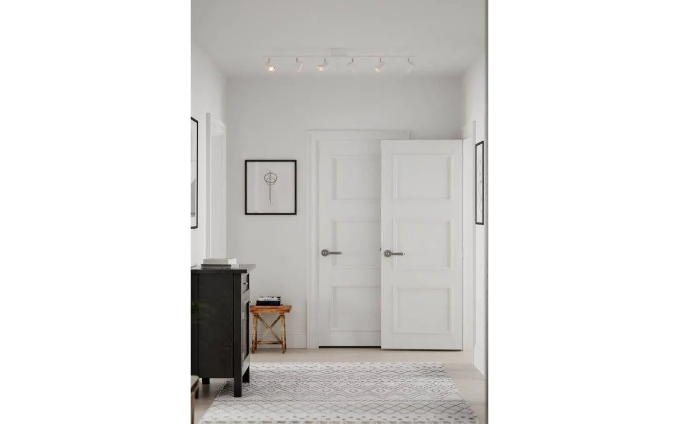 Correct Takspotlight 124cm 6xGU10 Vit