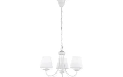 Cortez Takkrona 52cm 3-delad E14 matt vit