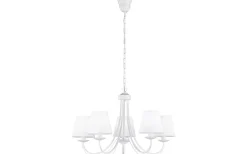 Cortez Takkrona 70cm 5-delad E14 matt vit