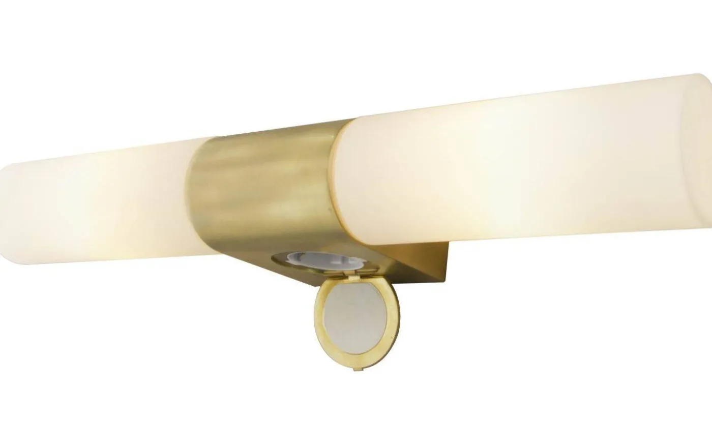 Cosenza Vägglampa med Uttag 44cm Matt Mässing IP44