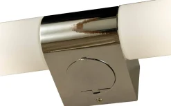 Cosenza Vägglampa med Uttag 44cm Krom IP44