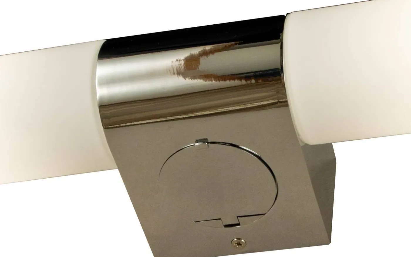 Cosenza Vägglampa med Uttag 44cm Krom IP44