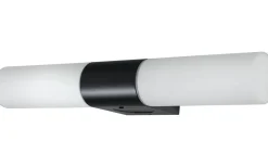 Cosenza Vägglampa med Uttag 44cm Svart IP44