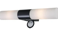 Cosenza Vägglampa med Uttag 44cm Svart IP44