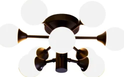 Cosmos Plafond 46cm Svart/Vit IP44