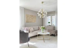 Cosmos Taklampa 69cm 24L Mässing/Opal