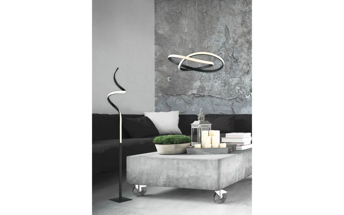 Course Golvlampa LED mattsvart