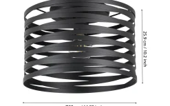 Cremella Plafond 37cm Svart