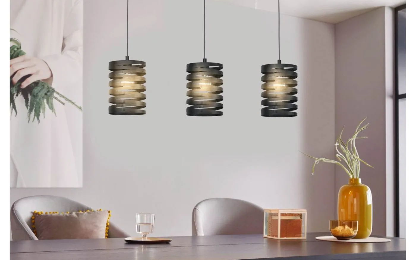 Cremella Taklampa 94cm Svart