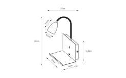 Cuarto Sänglampa Vit