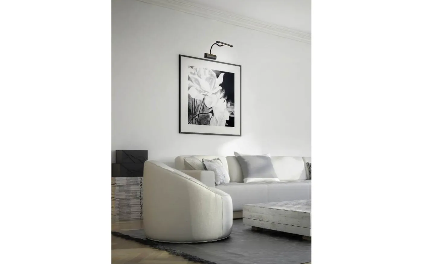 Curtis Tavellampa LED mattsvart