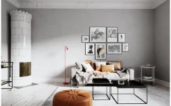 Curve Golvlampa 146cm Matt Mörkröd