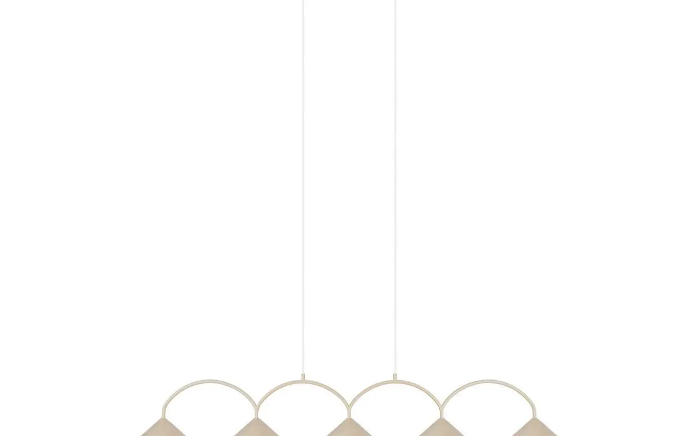 Curve Taklampa 165cm Beige