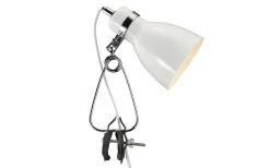 Cyclone Klämspot 27cm E14 Vit