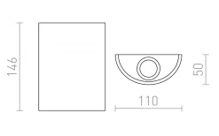 Daffy Vägglampa Vit LED 6W 3000K