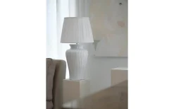 Dahlia Lampfot 50cm Glossy White