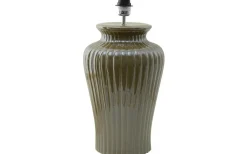 Dahlia Lampfot 50cm Glossy Oliv Green