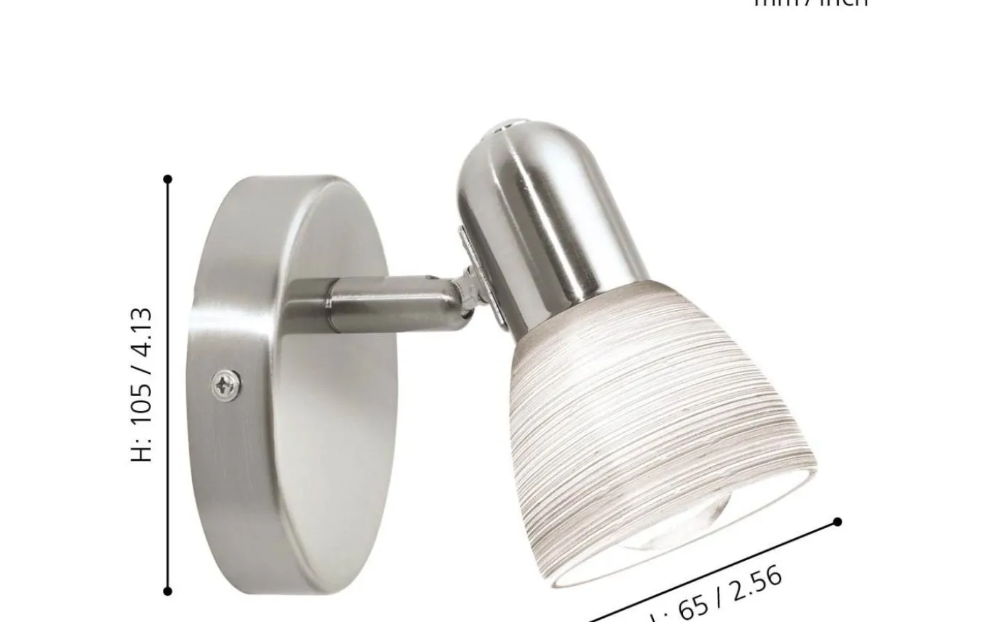 Dakar Vägglampa Nickel