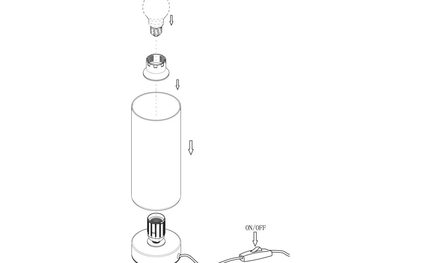Damasco Bordslampa 22cm Krom