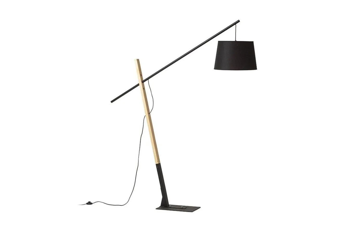 Dante Golvlampa Trä/Svart 214cm