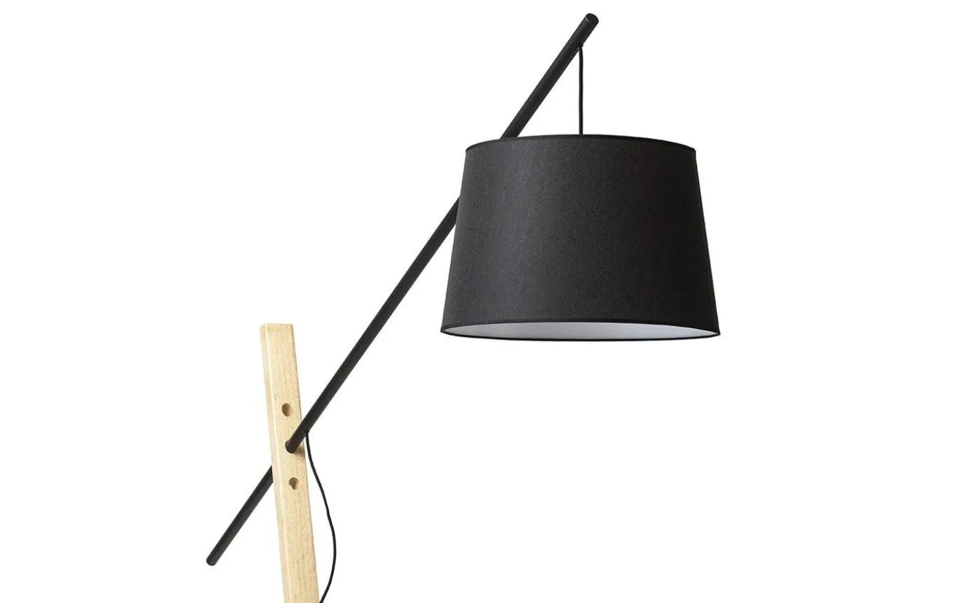 Dante Golvlampa Trä/Svart 214cm