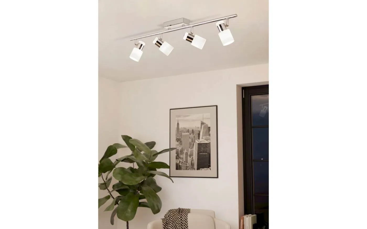 Davida Takspotlight 78cm GU10 LED 3000K 4x5W Vit