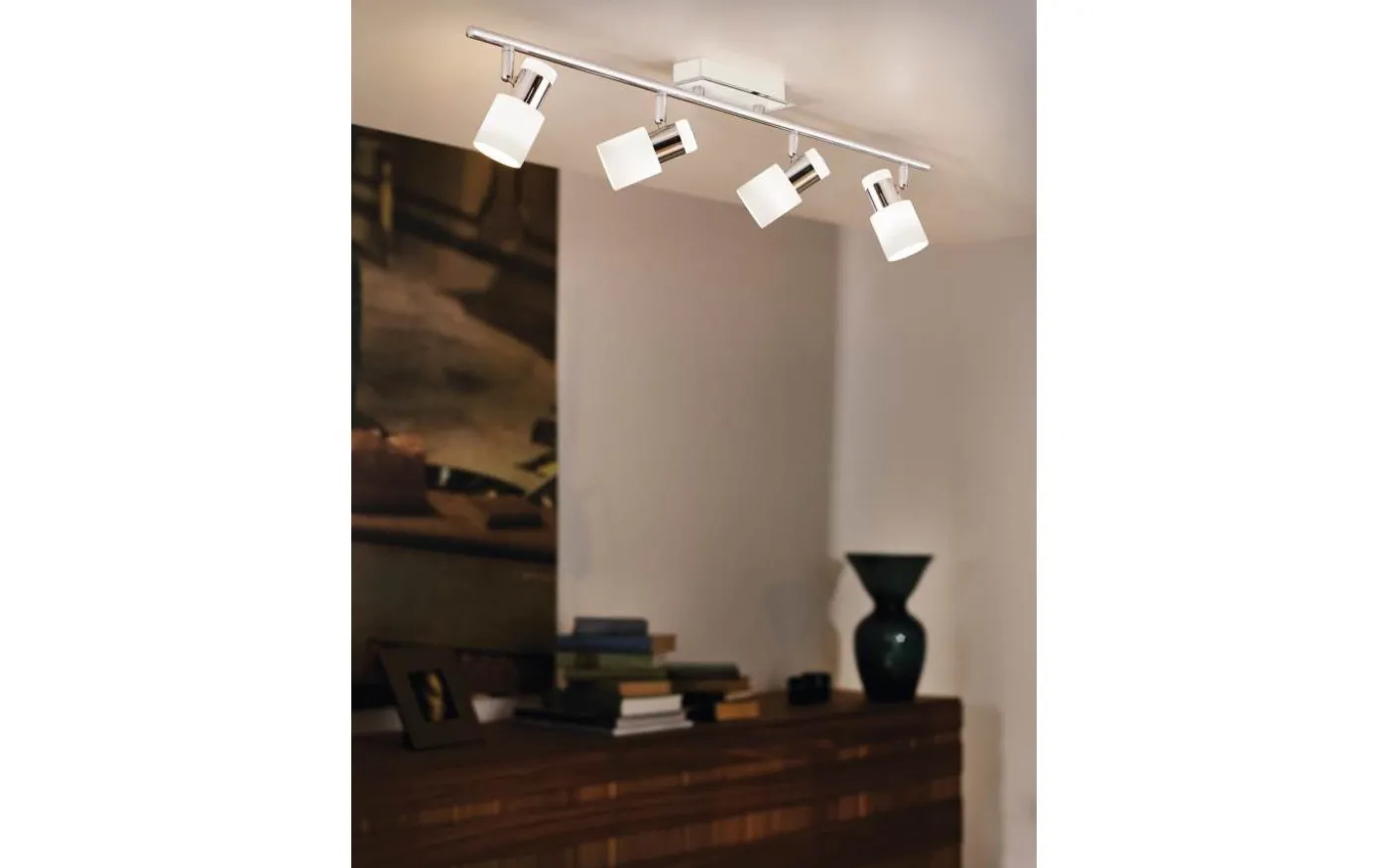 Davida Takspotlight 78cm GU10 LED 3000K 4x5W Vit